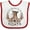 White and Red, variant on Inktastic I'm Only Here for the Goats Boys or Girls Baby Bib