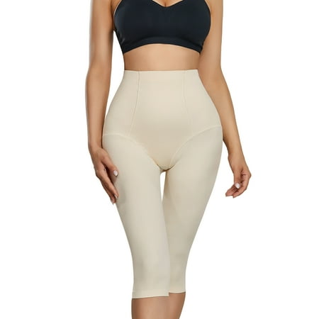 

Irisnaya Women s Seamless Shapewear High Waist Trainer Tummy Control Panties Butt Lifter Thighs Slimmer Body Shaper Short(Beige X-Large)
