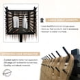 thumbnail image 4 of ORA SHOP - Braiding Hair Rack, Hair Extension Holder, Hair Braiding Tools, Hair Product Organizer, Wooden 3-Sided Rack Stand, Large Capacity (210 pegs), 4 of 6