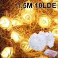 thumbnail image 1 of 1.5M 10 LED Light Simulation Rose Light String Boda Regalo de vacaciones Decoración Wmkox8yii fhajkh3193, 1 of 2
