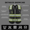 thumbnail image 3 of IXCE Upgraded Safety Vest,with More Wear-resistant、Breathable Fabric,Saturated Fluorescence for Higher Visibility,with Pockets,Suitable for Emergency Situations,Construction and Other Situations, 3 of 7