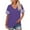507_Purple, variant on V Neck T Shirts for Women Plus Size Short Sleeve Tops Casual Summer Tshirts Loose Fit Tee Short Sleeve Shirts for Women Purple