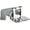 Multi-Color, variant on Moen Bathroom Faucet Wrist Blade 4 In. Less Drain, Chrome Plated, 1.2 Gpm, Lead Free