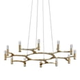 thumbnail image 2 of Corbett 258-012 Nexus 12Lt Chandelier In Silver Leaf, 2 of 2