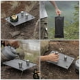 thumbnail image 3 of WHAMVOX 1 Set Portable Folding Table Rectangular Aluminum Alloy for Barbecue, 3 of 8