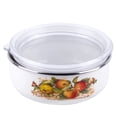 thumbnail image 4 of STPgoods Enameled Aluminim Storage Bowl with Lid Set 1 Qt and 1.5 Qt 2 Pcs. Apples Enamel Storage Food Container with Lid Set Stackable Enamel Bowls, 4 of 8
