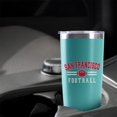 thumbnail image 5 of San Francisco Tumbler with Lids and Straws Insulated Stainless Steel Cup Travel Coffee Mug Football Gifts 20 Oz, 5 of 6
