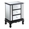 thumbnail image 2 of Gold Coast Vineyard Three-Drawer End Table in Black Wood and Mirrored Glass, 2 of 3