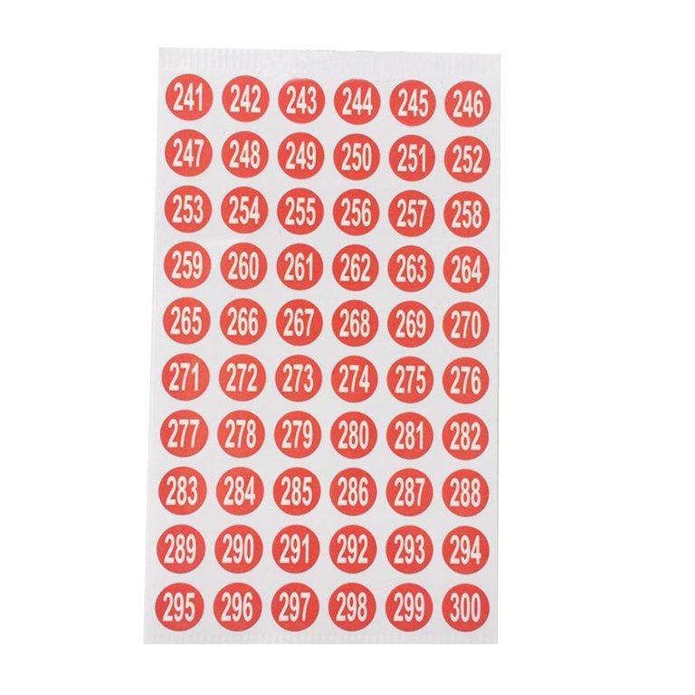 Stickers Round Sticker Numbers, Number Stickers White Paper