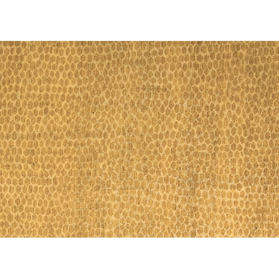 Ahgly Company Indoor Rectangle Abstract Brown Modern Area Rugs, 6' x 9'