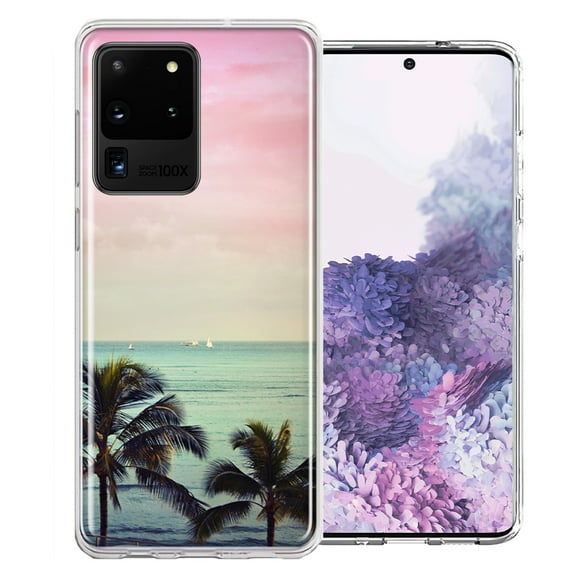 MUNDAZE For Samsung Galaxy S20 Ultra Vacation Dreaming Design Double Layer Phone Case Cover