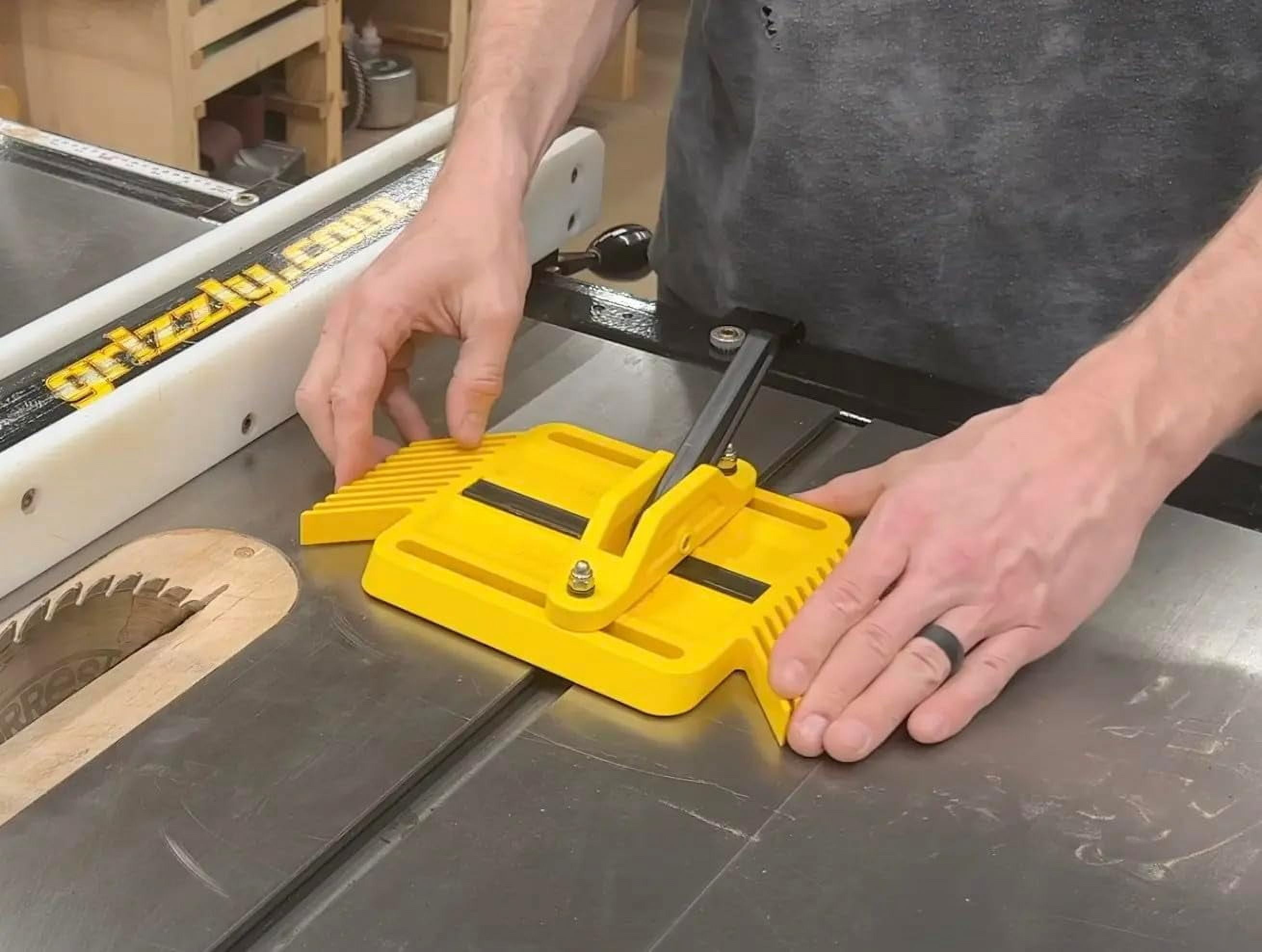 Magswitch SavR Featherboard, miter slot featherboard for use with table saw or bandsaw, adjustable miter slot, locks in place, easy to use and safe