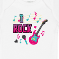 thumbnail image 4 of Inktastic I Rock with Guitar Microphone and Music Notes Boys or Girls Baby Bodysuit, 4 of 5