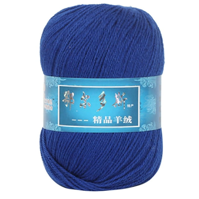 Fiudx Hilo Suave de Lana Tejida a Mano, Mezcla de Cachemira de Oveja Mongola, Hilo para Tejer a Mano, 110 M de Largo, Material Versátil para Manualidades, Proyectos Domésticos, 50 G de Peso.