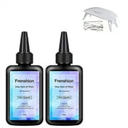 2X100ML Upgrade Crystal Transparent Epoxy Resin UV Resin with Lamp for Resin Molds jewelry Earrings Necklace Bracelet Making