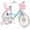 Blue, variant on Girls Bike with Basket for Toddlers and Kids Aged 3-14 Years Old, 14 16 18 Inch with Training Wheels & Doll Seat, 20 Inch with Kickstand & Rear Rack, Princess Style Bicycle for Gift