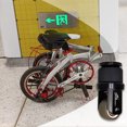 thumbnail image 4 of Bicicleta plegable 360 ​​grados rueda giratoria universal empujado empuje empujando lolling hardware de viaje de viaje al aire libre piezas de repuesto negro Inevent OD019595-02, 4 of 7