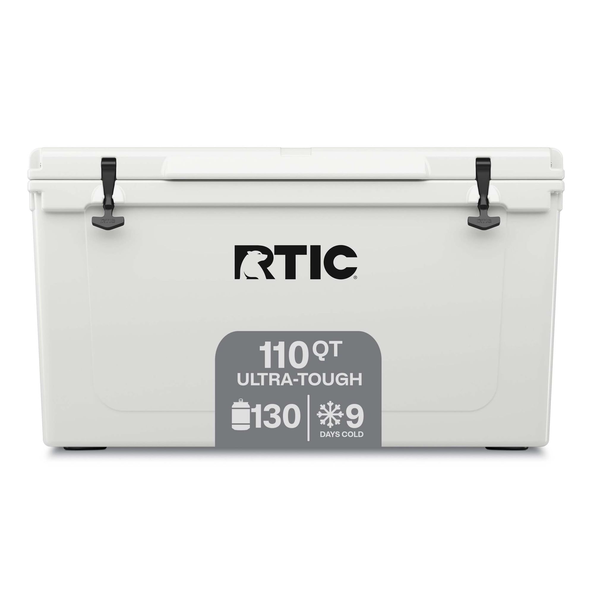 RTIC 110 QT Ultra-Tough Rotomolded Hard-Sided Ice Chest Cooler, Fits 130 Cans, White