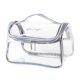 thumbnail image 2 of Neceser transparente, organizador de maquillaje, transparente, de gran apertura, ligero. Blanco, 2 of 9