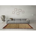 thumbnail image 3 of Ahgly Company Indoor Round Abstract Brown Contemporary Area Rugs, 5' Round, 3 of 4