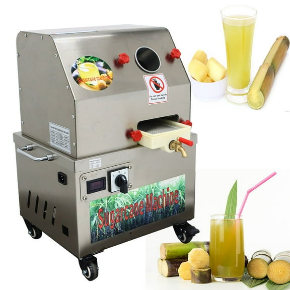 24V DC/110V AC Electric Sugarcane Juice Extractor Stainless Steel Juice Press 300Kg/H Capacity