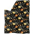 thumbnail image 2 of Leaves Print Throw Blanket Fall Thanksgiving Blankets Lightweight Cozy Warm, 2 of 6