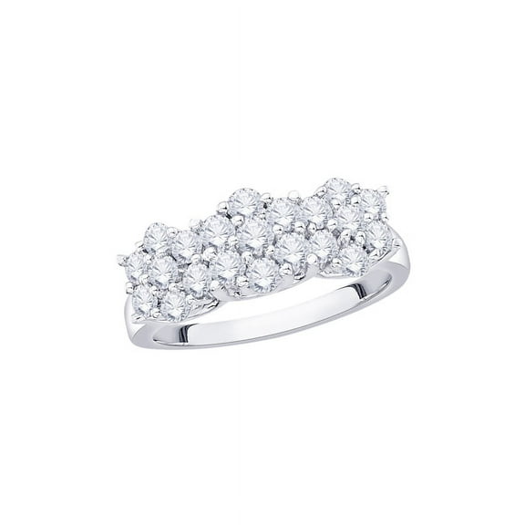 Diamond Promise Ring in 14K White Gold (1 cttw) (I-Color, SI3/I1-Clarity) (Size-8)