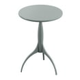thumbnail image 3 of Twin Star Home 17.75 inches Diameter Round Modern Drink End Table, Dovetail Gray, 3 of 6