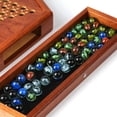 thumbnail image 2 of Traditional Board Game Chinese Checkers Chessboard Party Game Collection Set, 2 of 6
