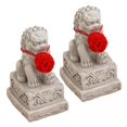 thumbnail image 1 of GROWTH TANK 4x2x Fu Dogs Stone Statues Small Decorative for Entrance Living Room Shelf 4 Pcs, 1 of 9