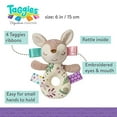 thumbnail image 3 of Taggies Embroidered Soft Ring Rattle, Flora Fawn, 6-Inches, 3 of 5