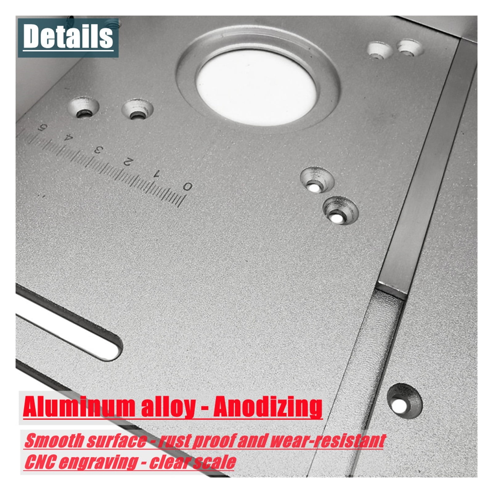 Mini Wood Router Woodworking Benche System Router Table Insert Plate with Miter Gauge and Fence for Electric Engraving Machine ,for Accurate Evaluation