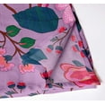 thumbnail image 2 of Vargottam Purple Floral Print Cotton Muslin Napkins - Set of 12, 20-Inch, Luxurious Soft Cloth Napkins for Dining & Events, Absorbent, Washable & Tableware, 2 of 7