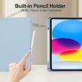 thumbnail image 4 of KVTVOU iPad (A16) 11th Generation Case 2025/2022, iPad 10.9 inch Case with Pencil Holder,Trifold Stand Case Designed for iPad 10th Gen, Auto Sleep/Wake Cover, Blue, 4 of 9