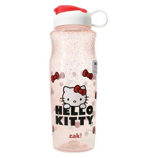 Hello Kitty Thermos Insulated Kids Water Bottle Pink Silver Sanrio 10oz