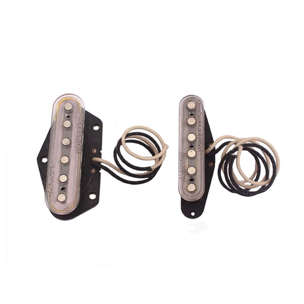 Pickups Doble Salida Operación de estilo tonterías Puente Transductor eléctrico Estabilidad Gran material Humbucker para bajos eléctricos 2 piezas