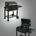 thumbnail image 2 of Ktaxon BBQ Grill Outdoor Charcoal Grill Smoker for Patio Backyard,Black, 2 of 9