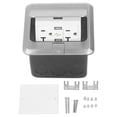 thumbnail image 2 of Desktop Power Strip, High Temperature Resistant Bounce Design Dual USB Table Outlet US Standard AC125V  for Office, 2 of 7