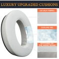 thumbnail image 4 of SOULWIT Cooling Gel Ear Pads Cushions Replacement for Bose QuietComfort 45 (QC45)/QuietComfort SE (QC SE)/Quiet Comfort Wireless Over-Ear Headphones, Earpads with Ice Silk Fabric - White, 4 of 6