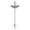 Gray, variant on 3 Layer Solar Fountain for Bird Bath Outside, Hanging Outdoor Water Feature with Solar Powered Cascade, Bird Bath Fountain for Garden Patio Yard, Decorative Circulating Bowl Attracts Wild Birds