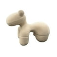 thumbnail image 3 of Benjara Seira 42" Pony Chair- Stuffed Animal Kids Chair- Cream- Solid Wood, 3 of 6