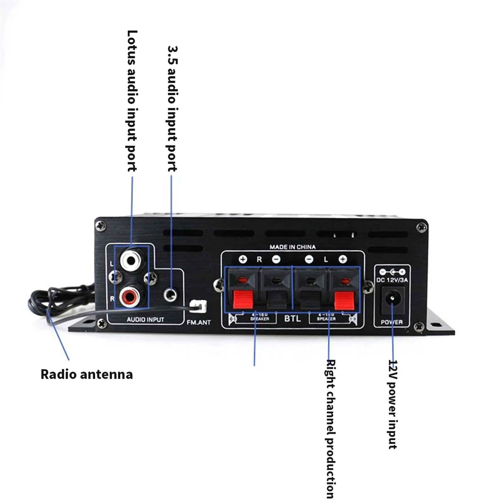 AK380/G8/AK370/AK270/AK170 800W 12V Home Car Hifi Power Amplifier Stereo BASS Audio Amp Speaker Class D Car Home Sound Power Amp ,Precision Control and Adjustment