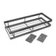 thumbnail image 2 of Estante de especias de pared autoadhesivo de metal flotante, organizador para colgar en la pared, para armarios de cocina, despensas y baños., 2 of 8