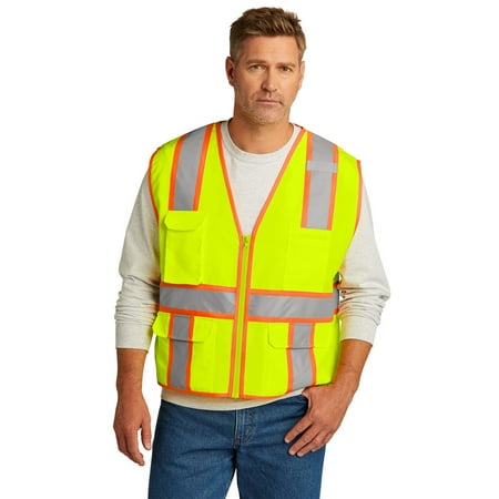 

CornerStone ANSI 107 Class 2 Surveyor Zippered Two-Tone Vest. CSV105
