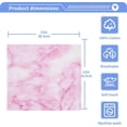 thumbnail image 4 of Pink Marble Texture Washcloth 12x12in Set, 2 Pack Absorbent Cotton Towel Square Kitchen Dishes Towels, Soft Cleaning Face Hand Towel Fast Drying Wash cloth, 4 of 7
