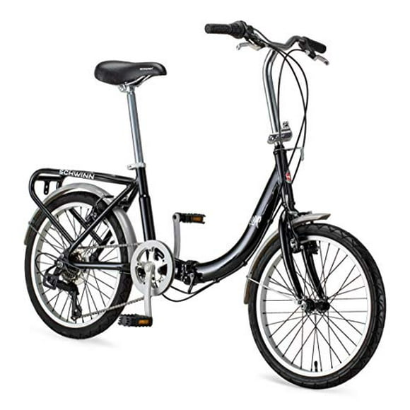Schwinn 20-Inch Loop Folding Bike, Black