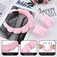 thumbnail image 6 of 5 pieces/set Sponge Spa Face Wash Headband Soft and Warm Coral Velvet Hair Hoop Hair Strap Wristband Skincare Makeup Removal Shower Female, 6 of 9