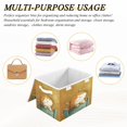 thumbnail image 7 of 16.5x12.6x11.8in Foldable Flip-Top Storage Bin, Dustproof Magic Tape Closure, Ideal for Home & Toy Organization，Cat, 7 of 7