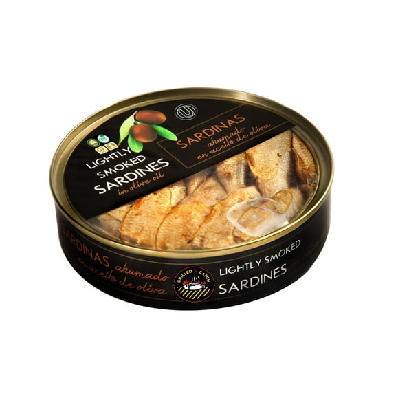 Grilled Catch Lightly Smoked Brisling Sardines In Olive Oil 5.6 oz