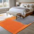 thumbnail image 4 of 6'x9' Area Rugs, Burnt Orange Gray Indoor Outdoor Area Rug for Living Room Bedroom, Geometric Oil Painting Abstract Modern Washable Bathroom Rugs Kitchen Floor Carpet Mats Home Decor Aesthetic, 4 of 8